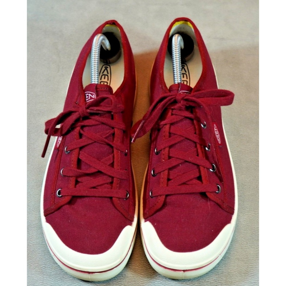 Keen Elsa Lite Training Sneakers Womens 10 Burgandy Canvas Shoes 1025608